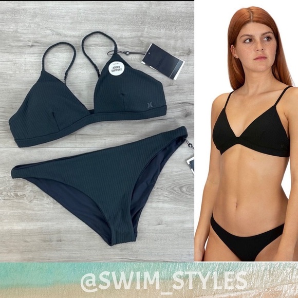 ☀️HURLEY☀️RIB TRIANGLE SRF TOP
RIB MOD SURF BOTTOM BIKINI SET - Picture 1 of 13